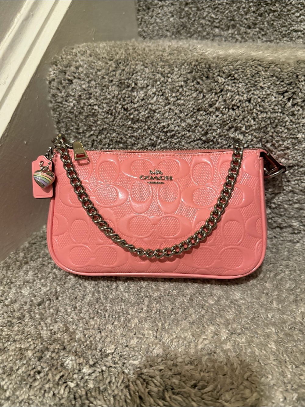 Coach Nolita 19 in Signature Leather with Heart Charm (Style Number: CCZ27)